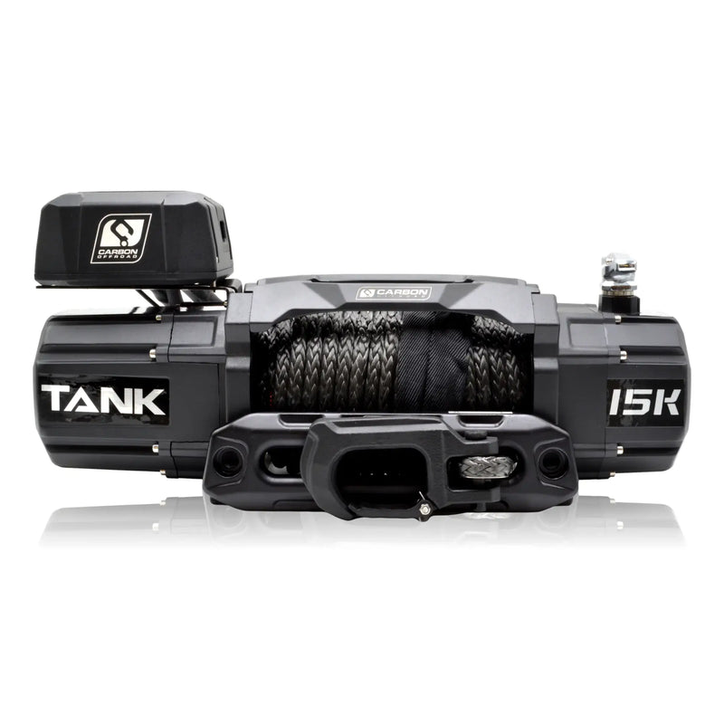 Load image into Gallery viewer, Carbon Tank 15000lb 4x4 Winch Kit IP68 12V and Recovery Combo Deal - CW-TK15-COMBO2 2
