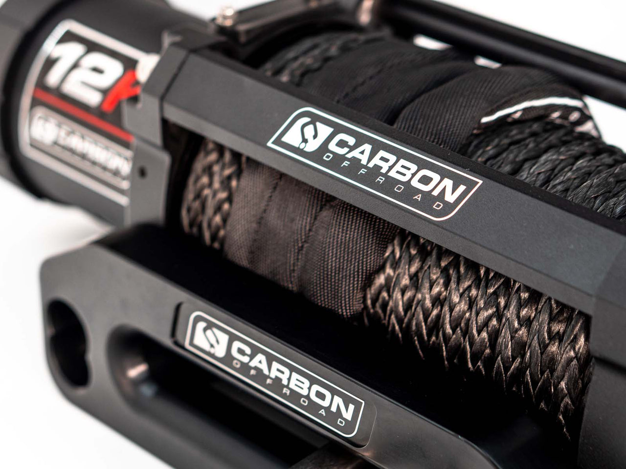 Carbon 12K - 12000lb Winch With Sandy Taupe Hook V3