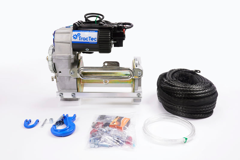 Load image into Gallery viewer, Trac-Tec Comp Spec High Mount Winch Dual Motor 14000lb line pull +30% faster kit
