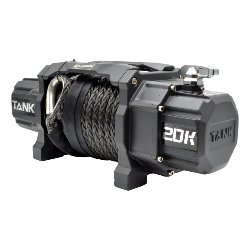 Load image into Gallery viewer, Carbon Tank 20000lb Truck Winch Kit IP68 24V - CW-TK20-24V 9
