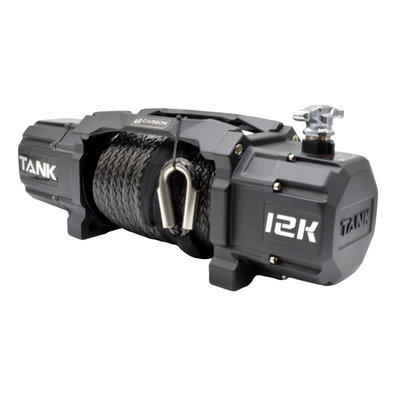 Load image into Gallery viewer, Carbon Tank 12000lb 4x4 Winch Kit IP68 12V - CW-TK12 7
