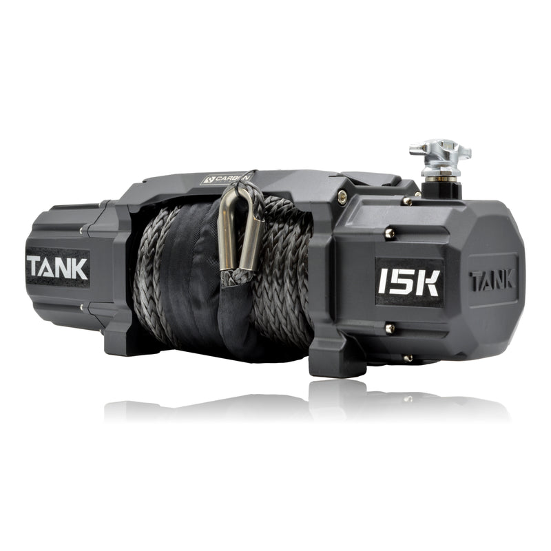 Load image into Gallery viewer, Carbon Tank 15000lb 4x4 Winch Kit IP68 12V and Recovery Combo Deal - CW-TK15-COMBO2 8
