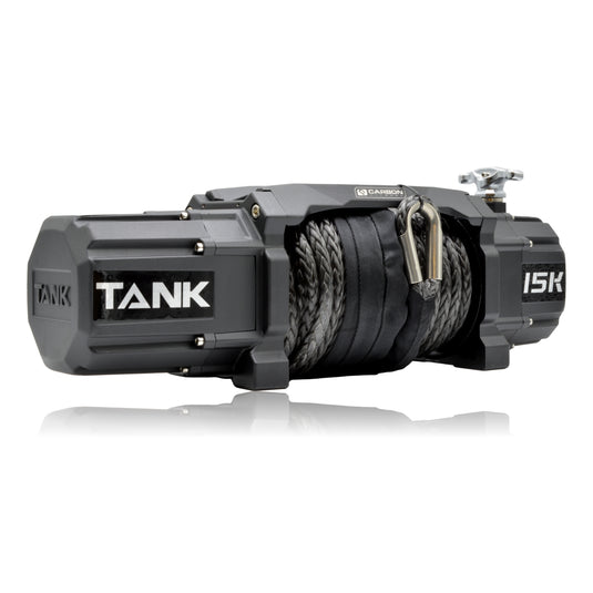 Carbon Tank 15000lb 4x4 Winch Kit IP68 12V and Recovery Combo Deal - CW-TK15-COMBO2 3