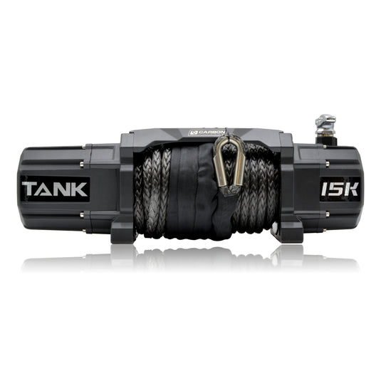 Carbon Tank 12000lb 4x4 Winch Kit IP68 12V and Recovery Combo Deal - CW-TK12-COMBO2 4