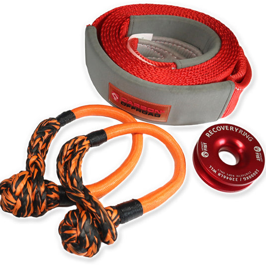 Carbon 5m 12T Tree Trunk Protector, 2 x Soft Shackles, Recovery Ring Combo Deal - CW-COMBO-5MTTP-MFSS-RR10 4