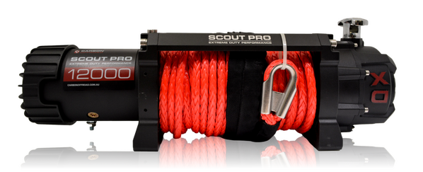 Load image into Gallery viewer, Carbon Scout Pro 12K Winch and Recovery Kit Combo - CW-XD12-COMBO7 3
