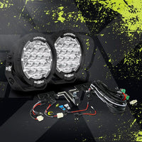 Thumbnail for HARDKORR BZR-X SERIES 7? LED DRIVING LIGHTS (PAIR W/HARNESS) - HKBZRX180 3