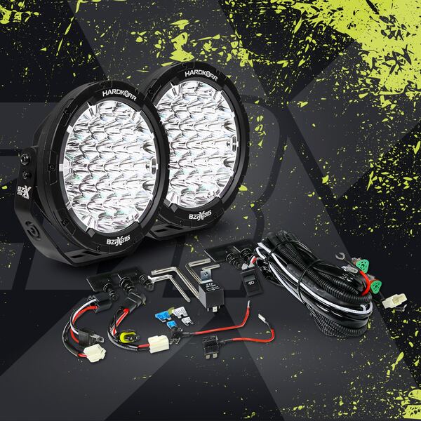 Load image into Gallery viewer, HARDKORR BZR-X SERIES 9? LED DRIVING LIGHTS (PAIR W/HARNESS) - HKBZRX215 3

