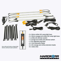 Thumbnail for HARDKORR LIFESTYLE 4 BAR ORANGE/WHITE LED CAMPING LIGHT KIT - HKLSCAMP4 3