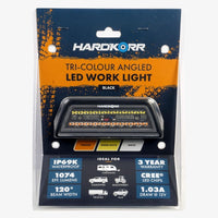 Thumbnail for HARDKORR XDW SERIES TRI-COLOUR 45? ANGLED LED WORK LIGHT - HKXDWOW45B 3