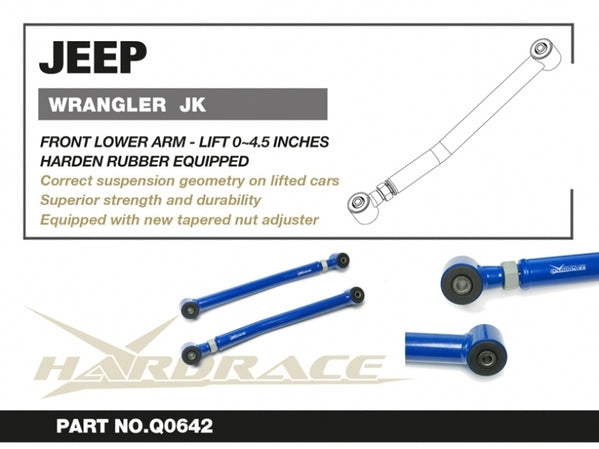 JEEP WRANGLER '06-18 JK FRONT LOWER ARM- ADJ V2 LIFT 0-4.5" - Q0642 3