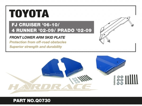 Load image into Gallery viewer, Fits Toyota FJ CRUISER &#39;06-10/4RUNNER &#39;02-09/LAND CRUISER PRADO J120/LEXUS GX470 &#39;02-09 FRONT LOWER ARM SKID PLATE - Q0730 3
