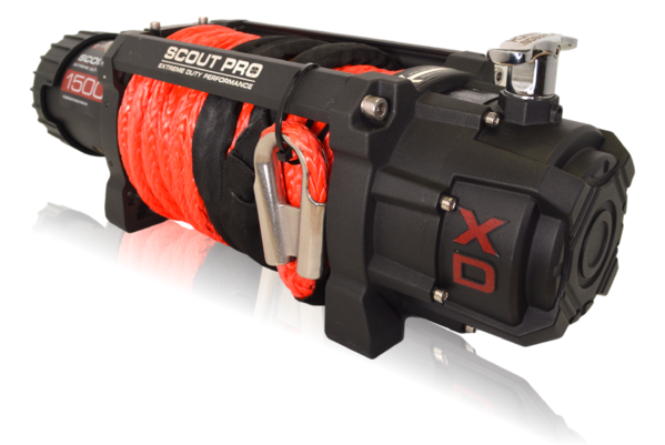 Load image into Gallery viewer, Carbon Scout Pro 15K Winch and Recovery Kit Combo - CW-XD15-COMBO6 4
