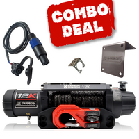 Thumbnail for Carbon 12K V.3 12000lb Winch Red Hook Installers Combo Deal - CW-12KV3R-COMBO1 2
