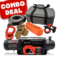 Thumbnail for Carbon V.3 12000lb Winch Red Hook and Recovery Combo Deal - CW-12KV3R-COMBO2 2
