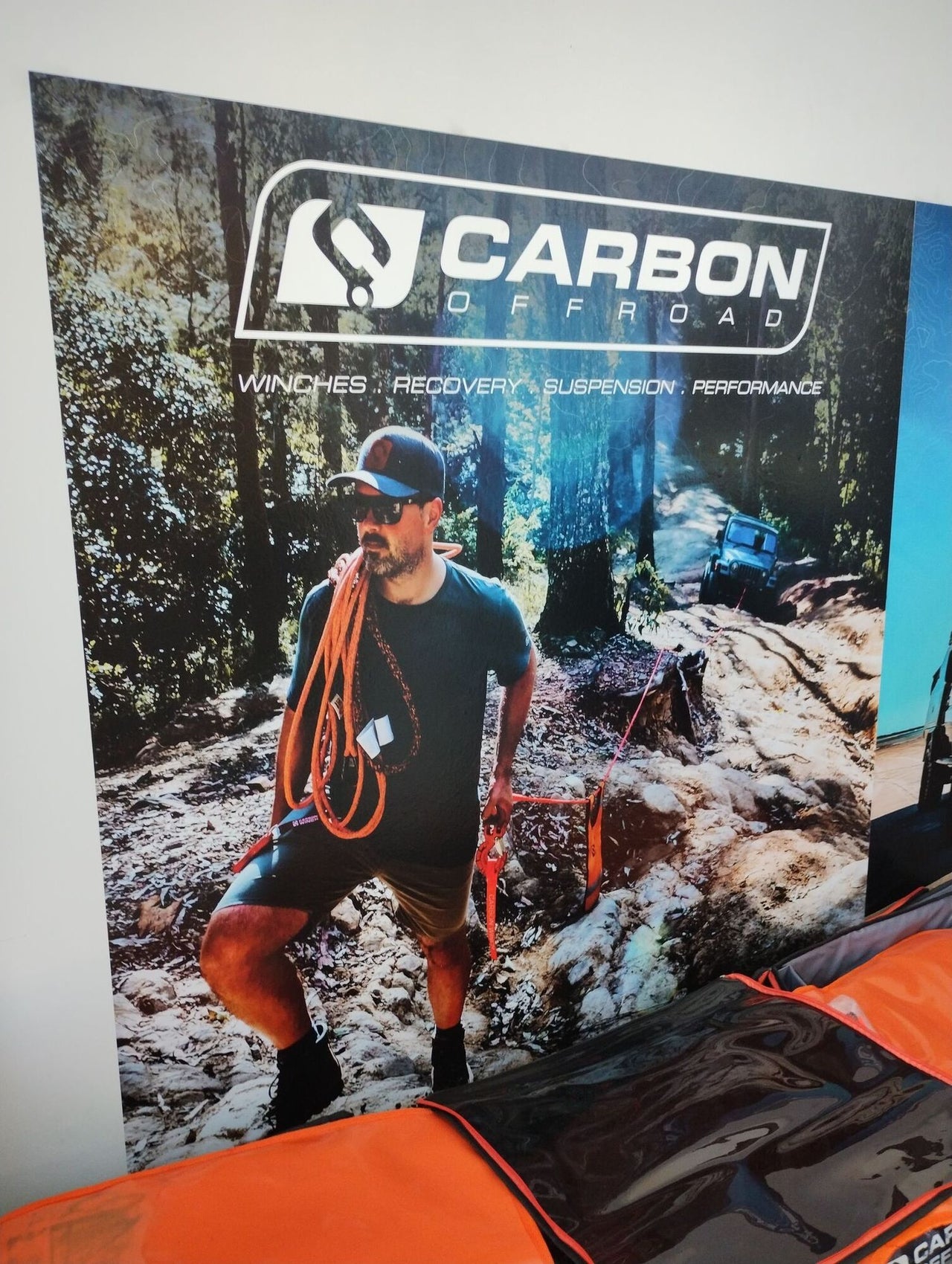 Carbon Offroad Vinyl Wall Banner Sticker 1200 x 1200mm BUSH - CW-VS-12-BU 2