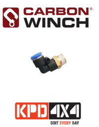 Thumbnail for Carbon Winch Motor Breather Kit 90 Deg Elbow 1/4 NPT airline fitting - CW-BKEF 2