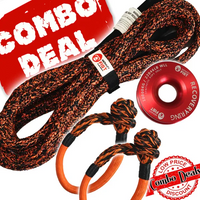 Thumbnail for Carbon 4m 14000kg Bridle Rope, 2 x Soft Shackle, Recovery Ring Combo Deal - CW-COMBO-0054-MFSS-RR10 3