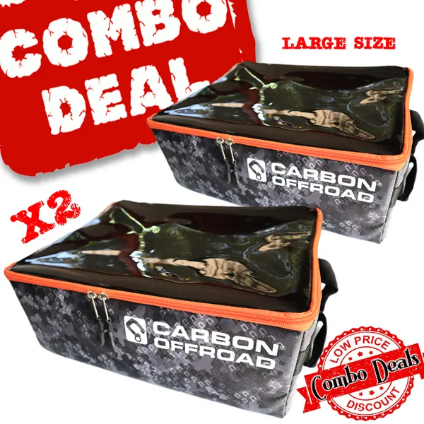 Load image into Gallery viewer, 2 x Carbon Gear Cube Storage and Recovery Bag Combo - Large size - CW-COMBO-GC_L 2
