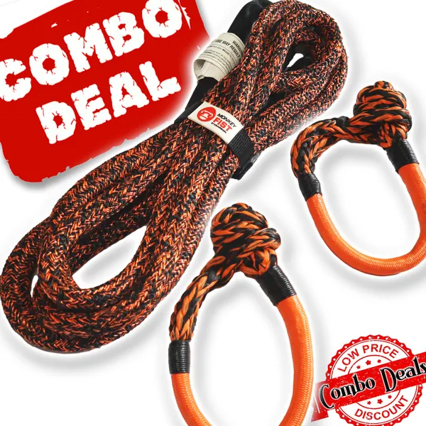 Load image into Gallery viewer, Carbon 4m 14000kg Bridle Rope and 2 x Soft Shackle Combo Deal - CW-COMBO-HT0054-MFSS 2
