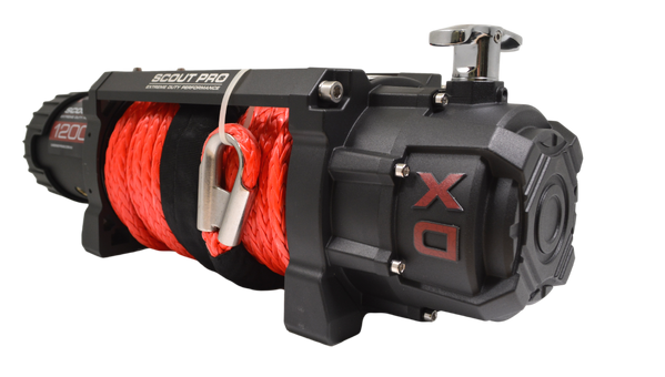 Load image into Gallery viewer, Carbon Scout Pro 12K Winch and Recovery Kit Combo - CW-XD12-COMBO7 10
