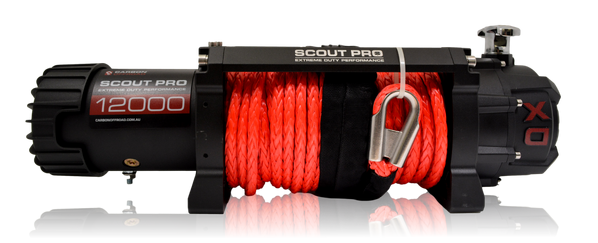 Load image into Gallery viewer, Carbon Scout Pro 12K Winch and Recovery Kit Combo - CW-XD12-COMBO7 9
