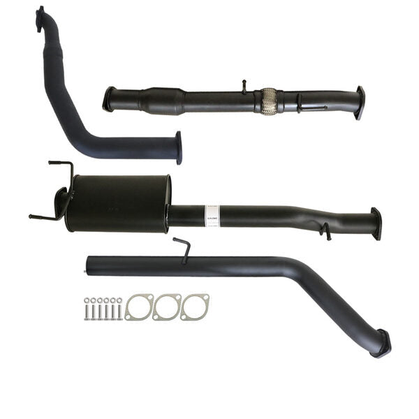 Load image into Gallery viewer, FORD RANGER PJ PK 2.5L &amp; 3.0L AUTO 3&quot; TURBO BACK CARBON OFFROAD EXHAUST WITH CAT &amp; MUFFLER - FD238-MC 2
