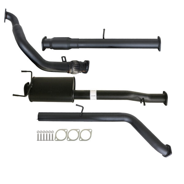 Load image into Gallery viewer, FORD RANGER PJ PK 2.5L &amp; 3.0L 07 - 11 MANUAL 3&quot; TURBO BACK CARBON OFFROAD EXHAUST WITH CAT &amp; MUFFLER - FD239-MC 2
