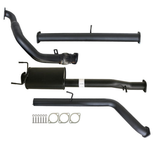 FORD RANGER PJ PK 2.5L & 3.0L 07 - 11 MANUAL 3" TURBO BACK CARBON OFFROAD EXHAUST WITH MUFFLER NO CAT - FD239-MO 2