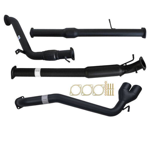 Load image into Gallery viewer, FORD RANGER PX 3.2L 9/2011 - 9/2016 3&quot; TURBO BACK CARBON OFFROAD EXHAUST WITH CAT &amp; HOTDOG SIDE EXIT TAILPIPE - FD240-HCS 2
