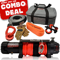 Thumbnail for Carbon Scout Pro 12K Winch and Recovery Kit Combo - CW-XD12-COMBO7 2