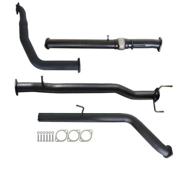 Load image into Gallery viewer, FORD RANGER PJ PK 2.5L &amp; 3.0L AUTO 3&quot; TURBO BACK CARBON OFFROAD EXHAUST WITH PIPE ONLY - FD238-PO 3
