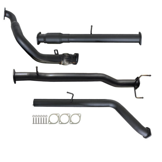FORD RANGER PJ PK 2.5L & 3.0L 07 - 11 MANUAL 3" TURBO BACK CARBON OFFROAD EXHAUST WITH CAT NO MUFFLER - FD239-PC 3