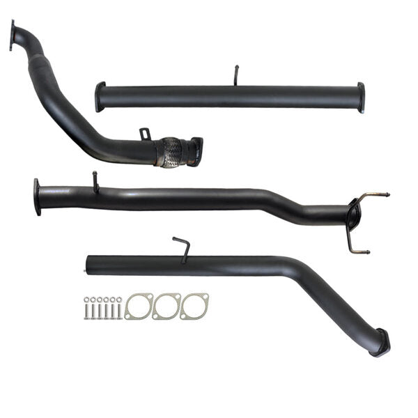Load image into Gallery viewer, FORD RANGER PJ PK 2.5L &amp; 3.0L 07 - 11 MANUAL 3&quot; TURBO BACK CARBON OFFROAD EXHAUST PIPE ONLY - FD239-PO 3
