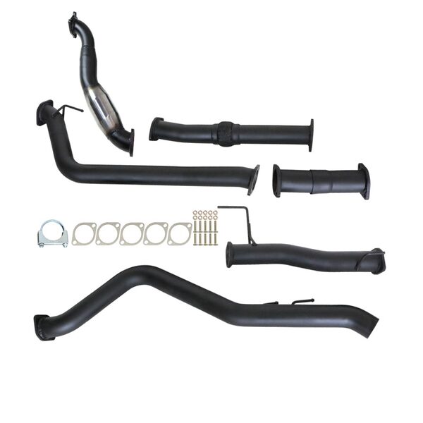 Load image into Gallery viewer, HOLDEN COLORADO RC 3.0L 4JJ1-TC 5/2010 - 5/2012 3&quot; TURBO BACK CARBON OFFROAD EXHAUST WITH CAT NO MUFFLER - GM235-PC 2
