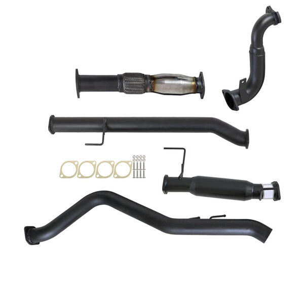 Load image into Gallery viewer, HOLDEN COLORADO RG 2.8L DURAMAX 6/2010 - 9/2016 3&quot; TURBO BACK CARBON OFFROAD EXHAUST WITH CAT &amp; HOTDOG - GM237-HC 2
