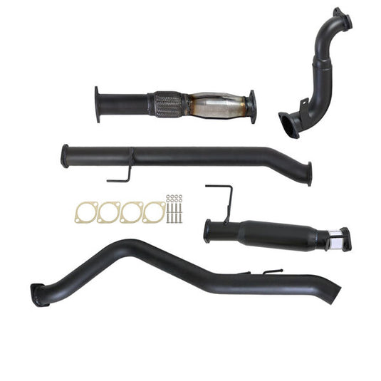 HOLDEN COLORADO RG 2.8L DURAMAX 6/2010 - 9/2016 3" TURBO BACK CARBON OFFROAD EXHAUST WITH CAT & HOTDOG - GM237-HC 2
