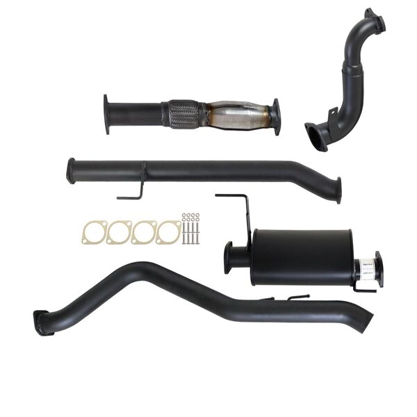 Load image into Gallery viewer, HOLDEN COLORADO RG 2.8L DURAMAX 6/2010 - 9/2016 3&quot; TURBO BACK CARBON OFFROAD EXHAUST WITH CAT &amp; MUFFLER - GM237-MC 2
