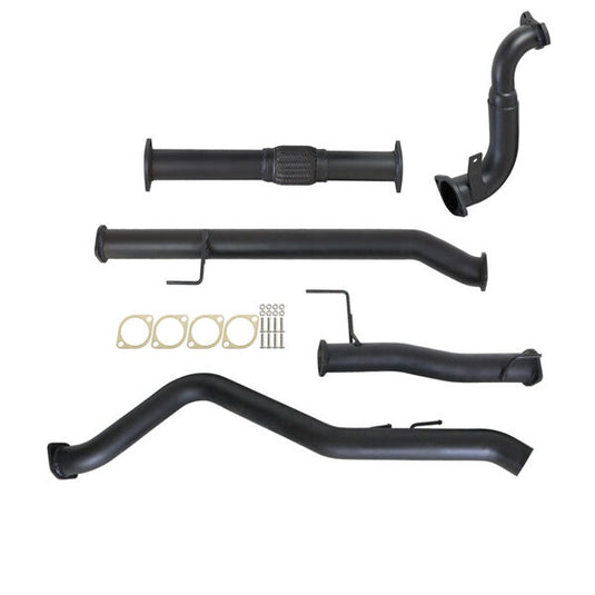 HOLDEN COLORADO RG 2.8L DURAMAX 6/2010 - 9/2016 3" TURBO BACK CARBON OFFROAD EXHAUST PIPE ONLY - GM237-PO 2