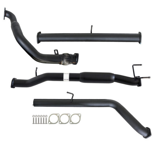 MAZDA BT-50 UN 2.5L & 3.0L 07 - 11 MANUAL 3" TURBO BACK CARBON OFFROAD EXHAUST WITH HOTDOG ONLY - MZ247-HO 2
