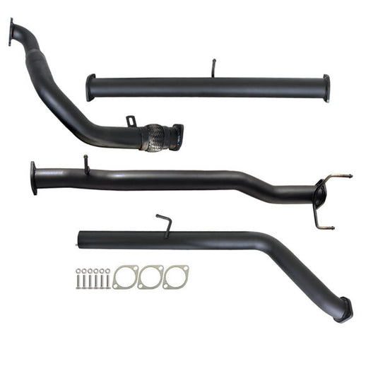 MAZDA BT-50 UN 2.5L & 3.0L 07 - 11 MANUAL 3" TURBO BACK CARBON OFFROAD EXHAUST PIPE ONLY - MZ247-PO 2