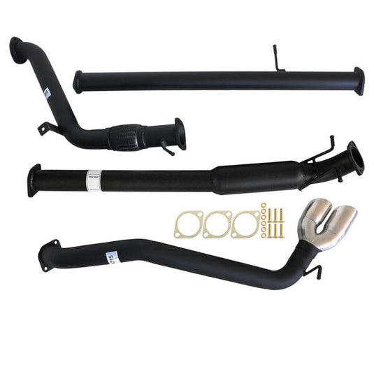 MAZDA BT-50 UP, UR 3.2L 9/2011 - 9/2016 3" TURBO BACK CARBON OFFROAD EXHAUST WITH HOTDOG ONLY SIDE EXIT TAILPIPE - MZ248-HOS 2