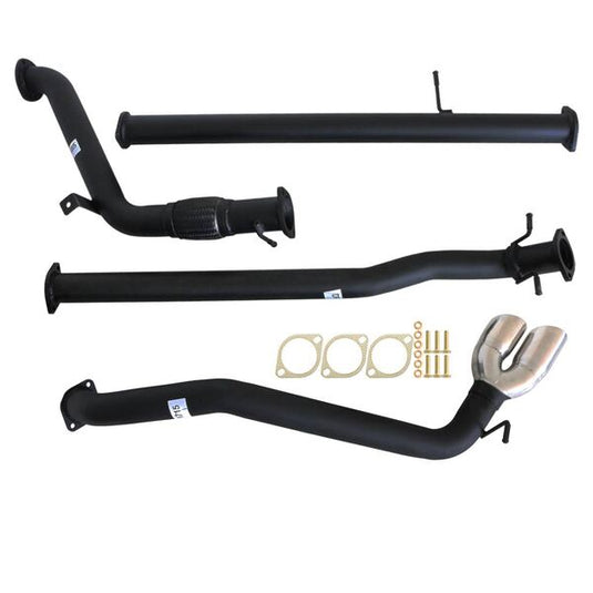 MAZDA BT-50 UP, UR 9/2011 - 9/2016 3" TURBO BACK CARBON OFFROAD EXHAUST PIPE ONLY SIDE EXIT TAILPIPE - MZ248-POS 2