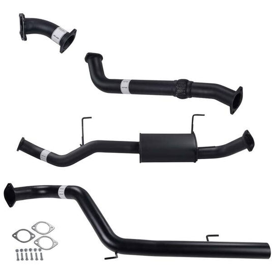 Fits Toyota LANDCRUISER 100 SERIES HD100R WAGON 4.2L 3" *DTS* TURBO BACK CARBON OFFROAD EXHAUST HOTDOG NO CAT - TY206-MO 2