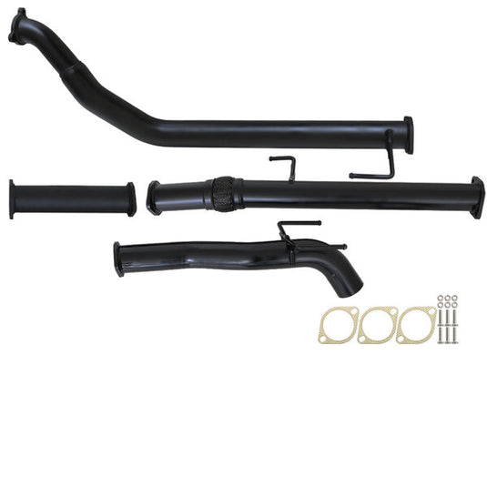 Fits Toyota HILUX KUN16/26 3L 1KD-FTV D4D 2005 - 9/2015 3" TURBO BACK CARBON OFFROAD EXHAUST PIPE ONLY & DIFF DUMP TAILPIPE - TY233-POD 2