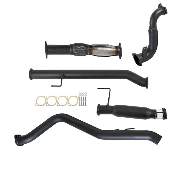 Load image into Gallery viewer, HOLDEN COLORADO RG 2.8L DURAMAX 6/2010 - 9/2016 3&quot; TURBO BACK CARBON OFFROAD EXHAUST WITH CAT &amp; HOTDOG - GM237-HC 3
