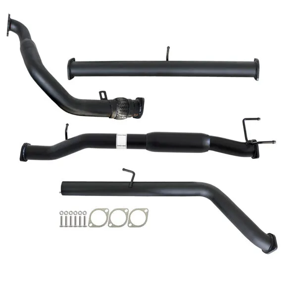 Load image into Gallery viewer, MAZDA BT-50 UN 2.5L &amp; 3.0L 07 - 11 MANUAL 3&quot; TURBO BACK CARBON OFFROAD EXHAUST WITH HOTDOG ONLY - MZ247-HO 3
