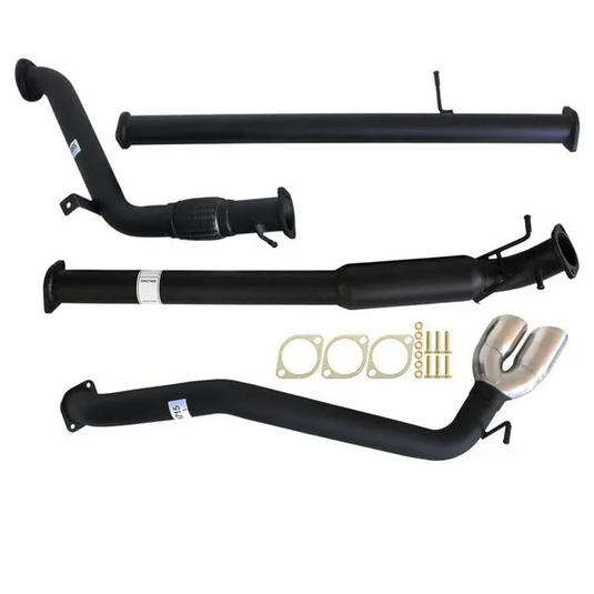 MAZDA BT-50 UP, UR 3.2L 9/2011 - 9/2016 3" TURBO BACK CARBON OFFROAD EXHAUST WITH HOTDOG ONLY SIDE EXIT TAILPIPE - MZ248-HOS 3