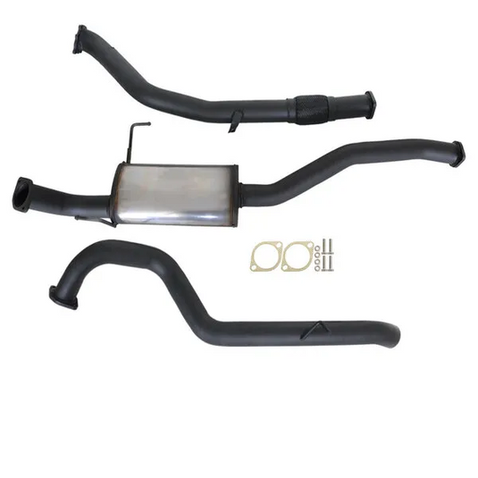 NISSAN PATROL GQ Y60 2.8L 1997 -2000 WAGON 3" TURBO BACK CARBON OFFROAD EXHAUST WITH MUFFLER - NI226-MO 2
