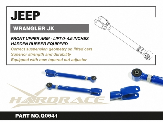 JEEP WRANGLER '06-18 JK FRONT UPPER ARM - ADJ V2 LIFT 0-4.5" - Q0641 8
